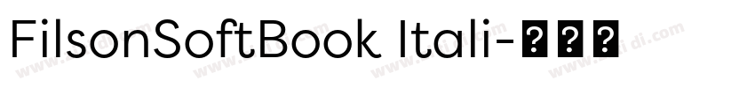 FilsonSoftBook Itali字体转换 FilsonSoftBook Itali字体转换